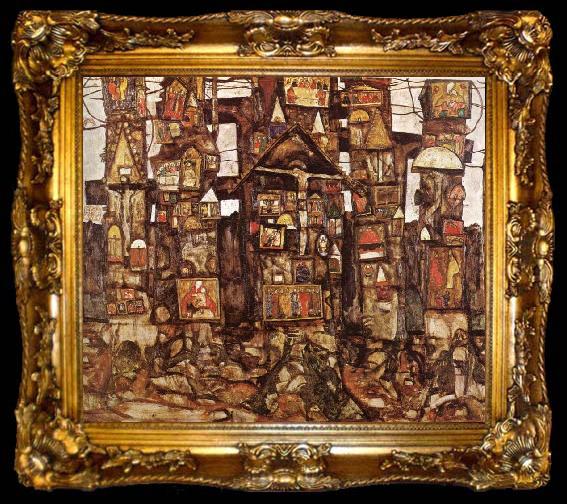 framed  Egon Schiele Woodland Prayer, ta009-2